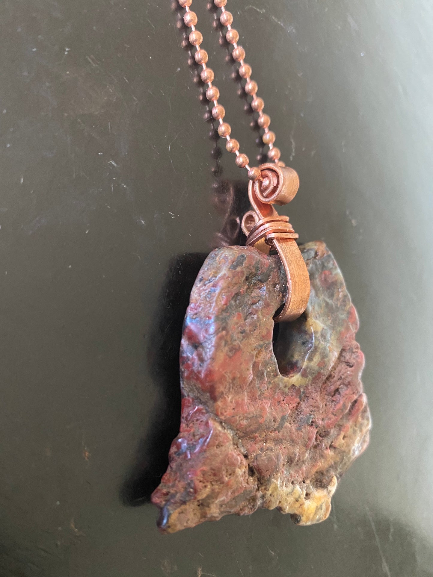 Red Jasper Pendant Necklace
