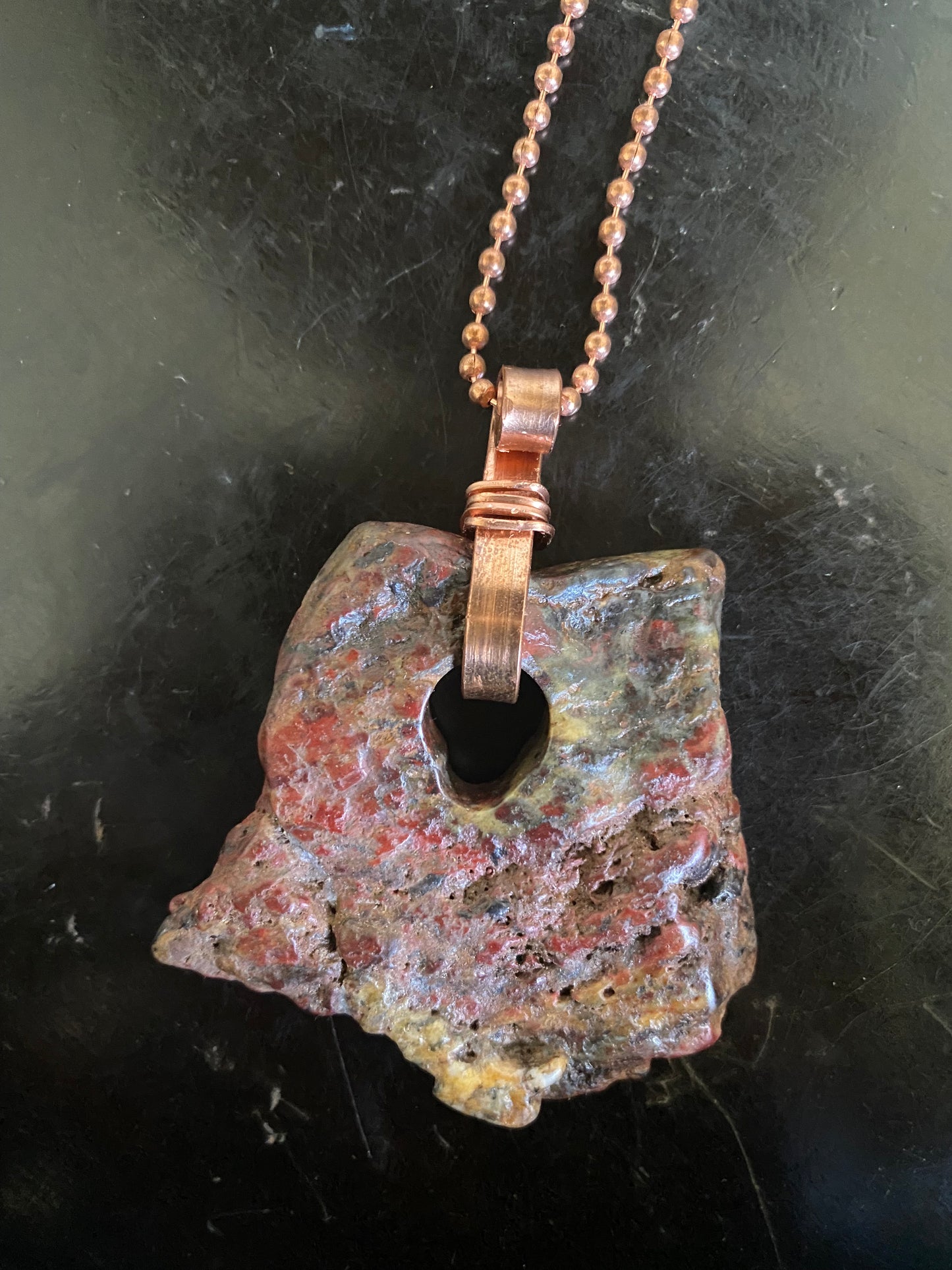 Red Jasper Pendant Necklace