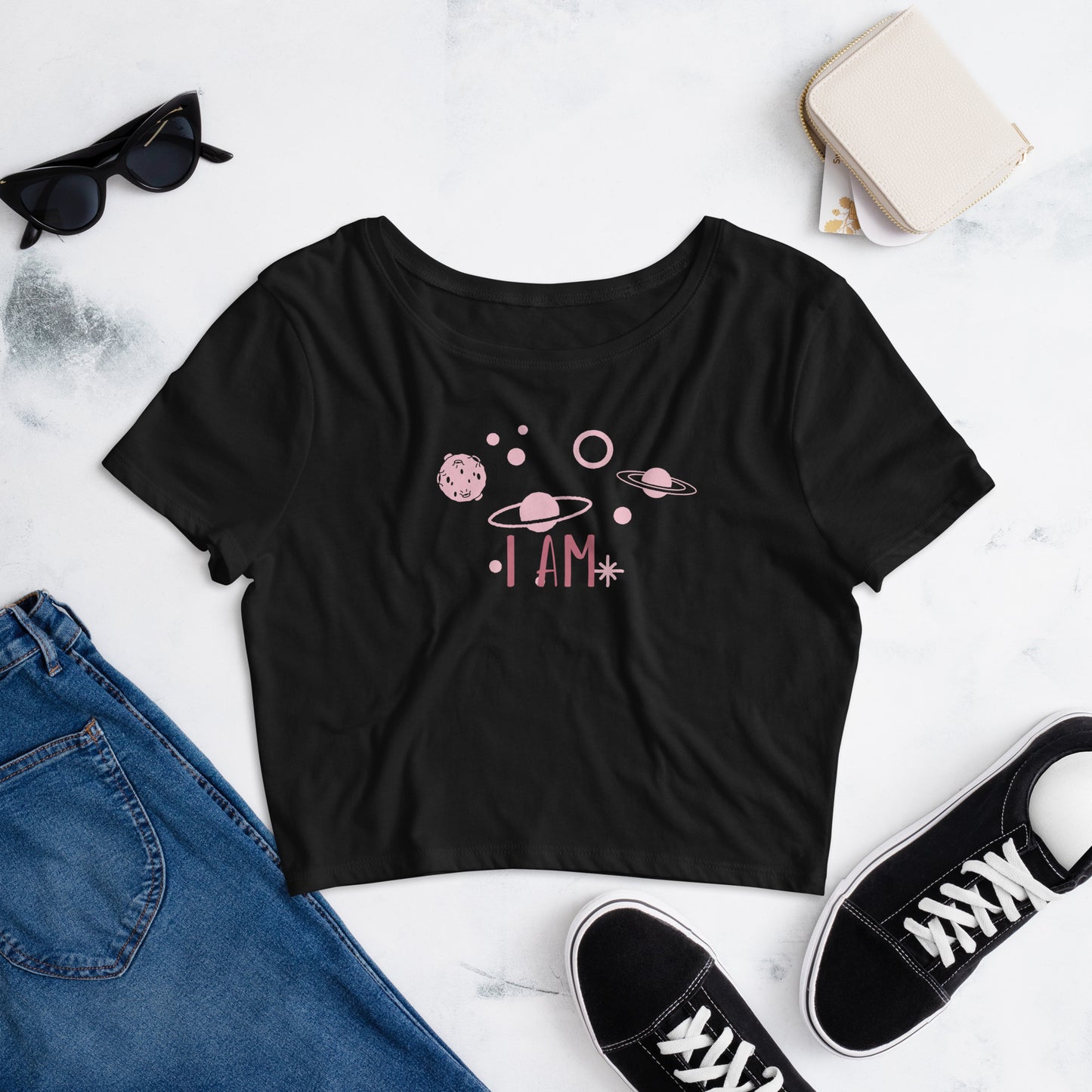 I AM Crop Tee
