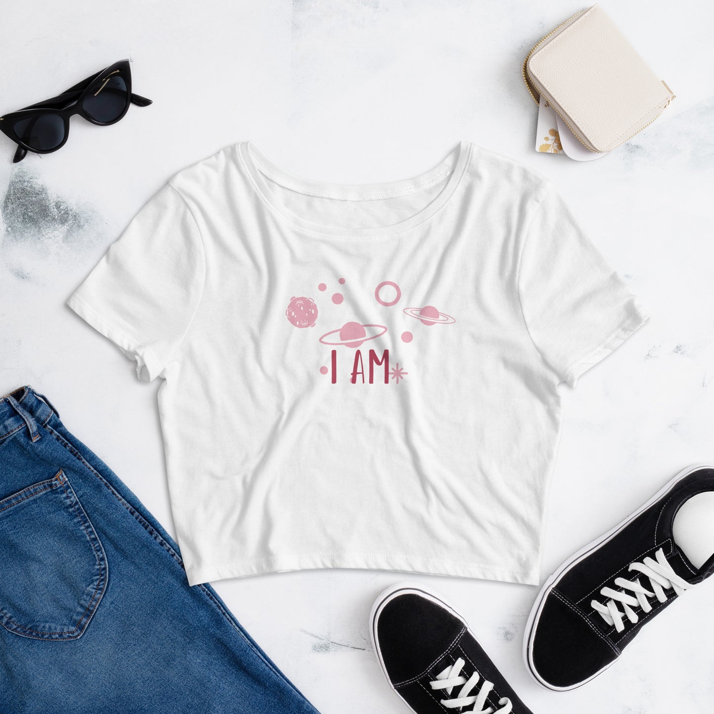 I AM Crop Tee