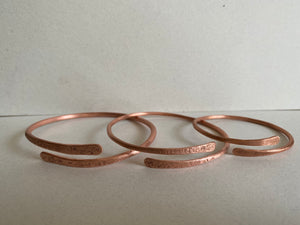 Copper Bracelet Trio