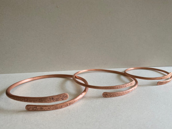 Copper Bracelet Trio