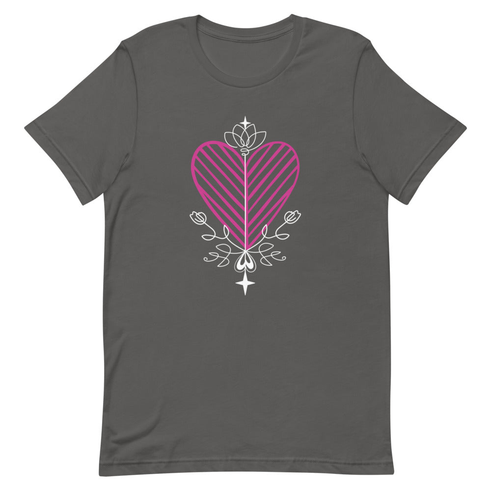 Ezili Short-Sleeve Unisex T-Shirt (white lines)