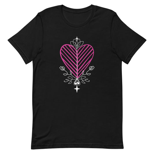 Ezili Short-Sleeve Unisex T-Shirt (white lines)